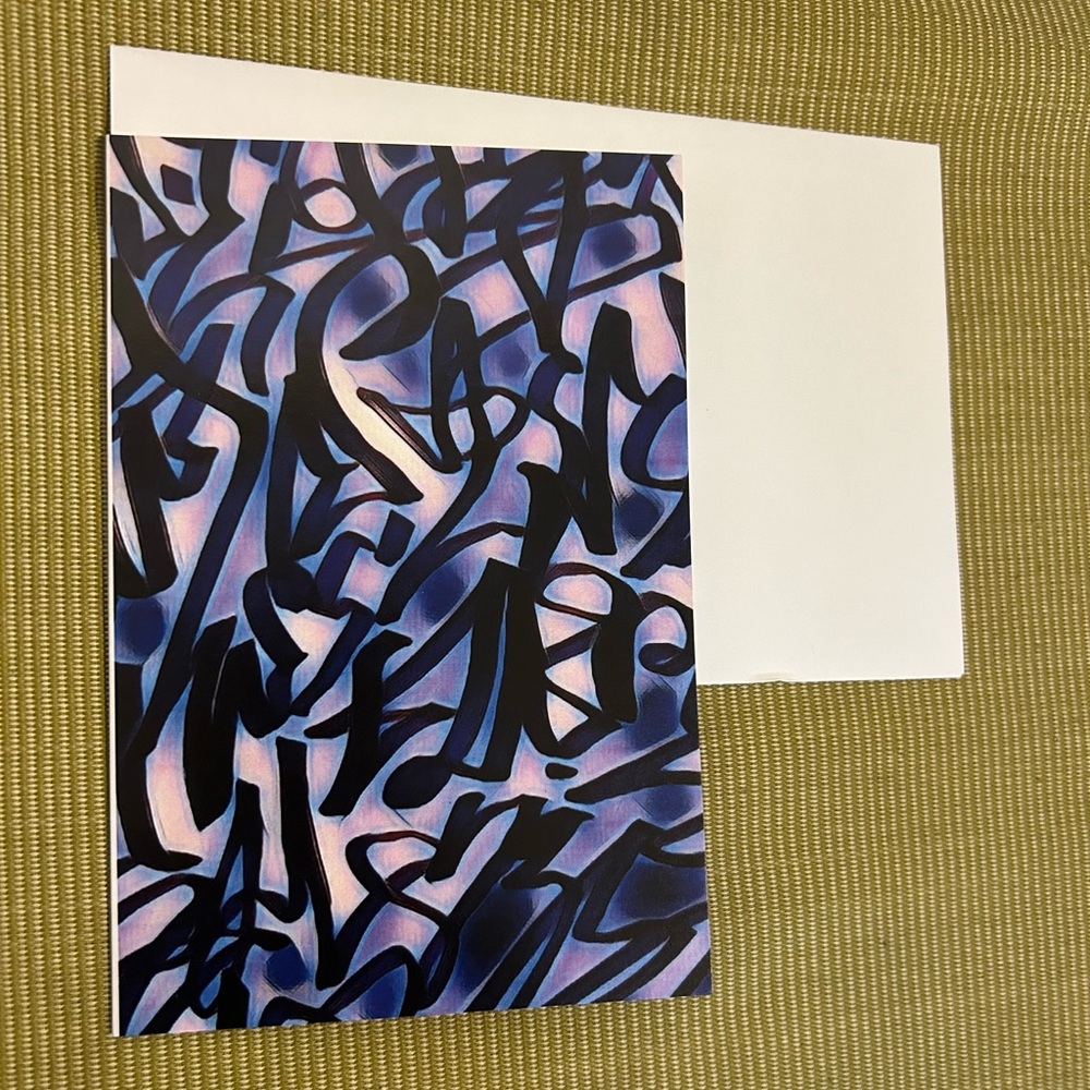 5 for $25 💐 Grafitti Blank Card - Art - Unique Card - Artist Designed - Toronto